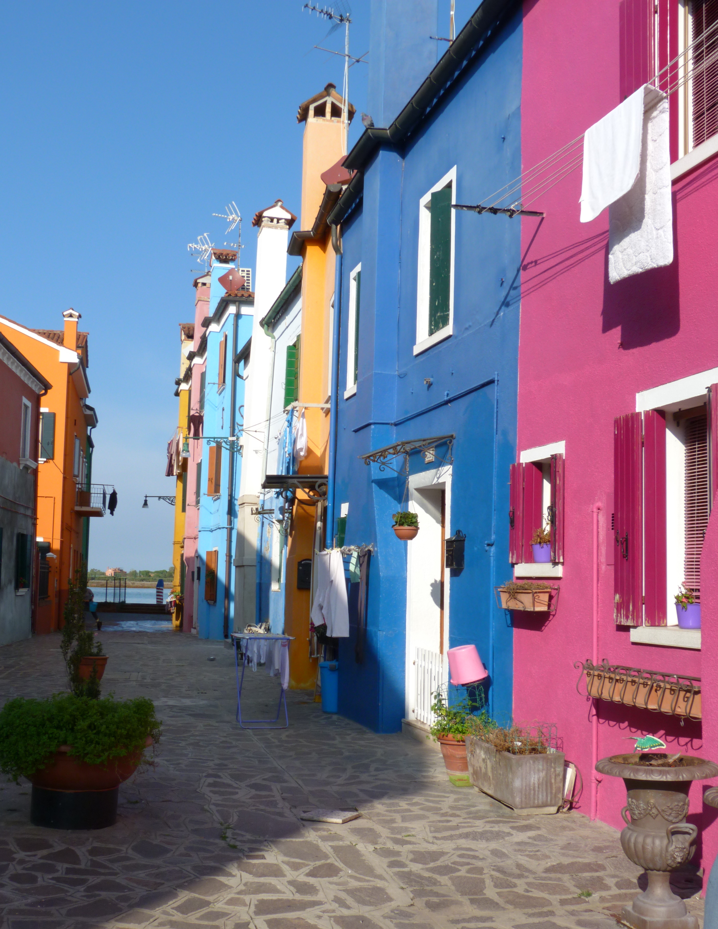 photo of street on Burano