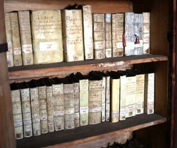 bookcase of archives